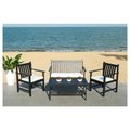 Safavieh Burbank Outdoor Set - Black & White, 4PK PAT7006C